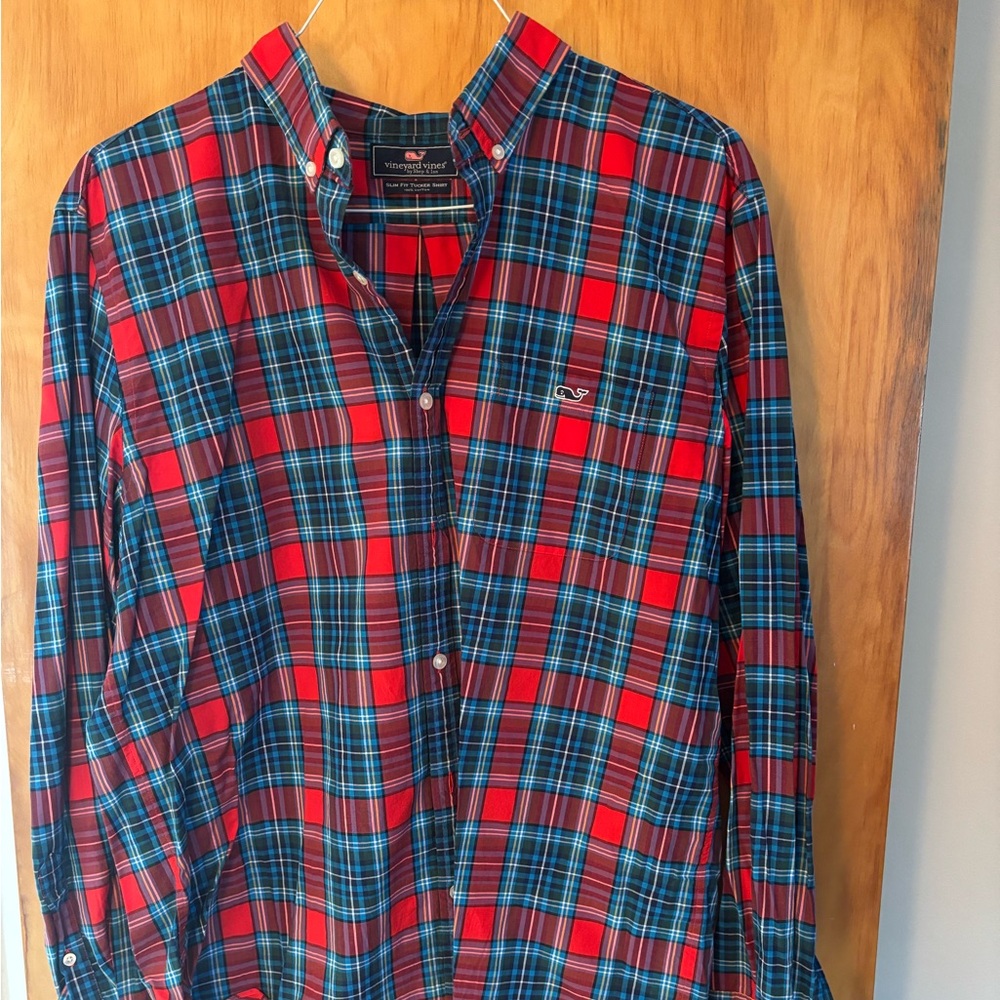 Vineyard Vines XL Slim Fit Tucker Plaid Shirt